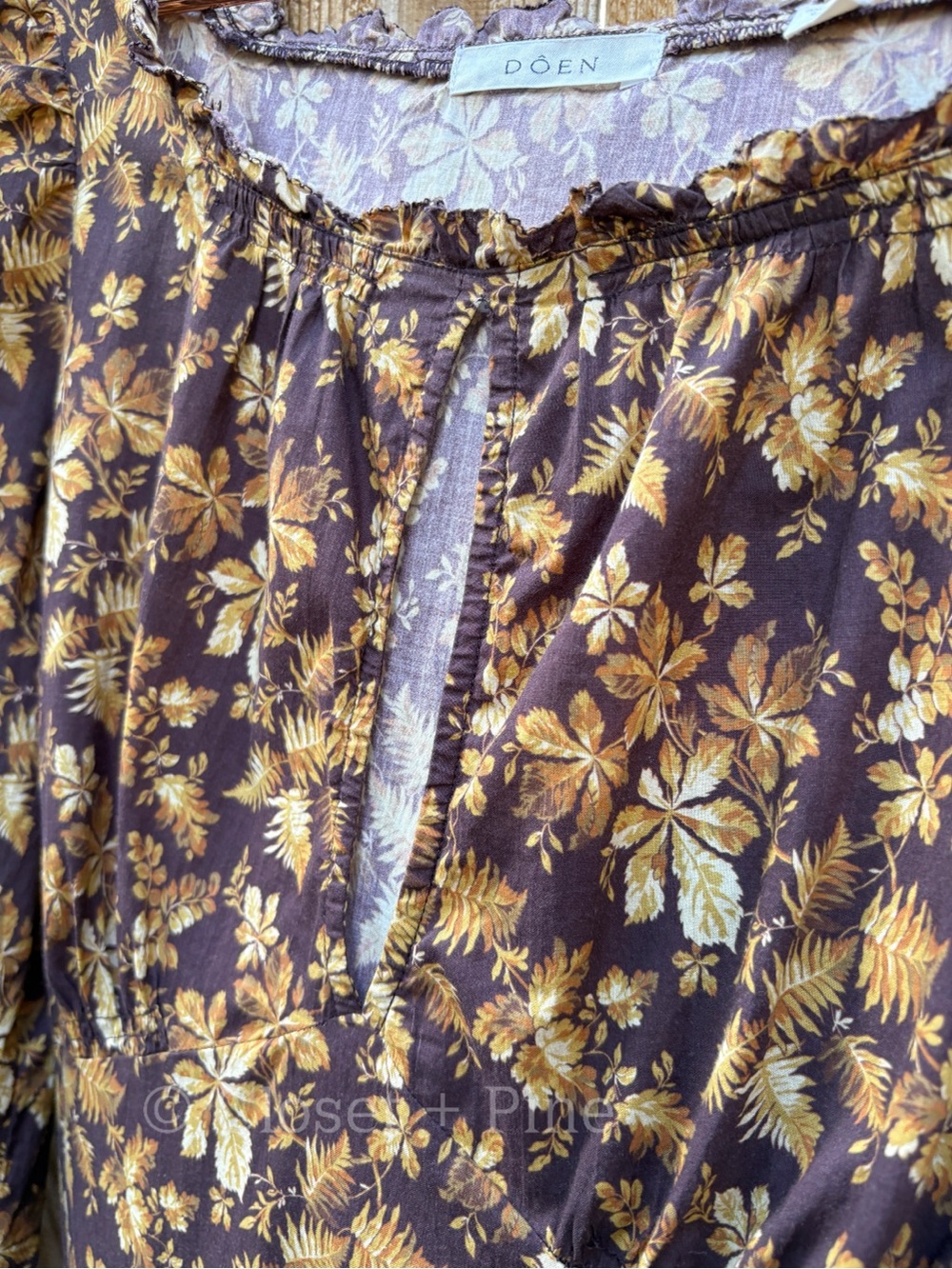 Doen Ginetta Dress in Fern Grove Floral Size Medium Midi - Picture 7 of 16